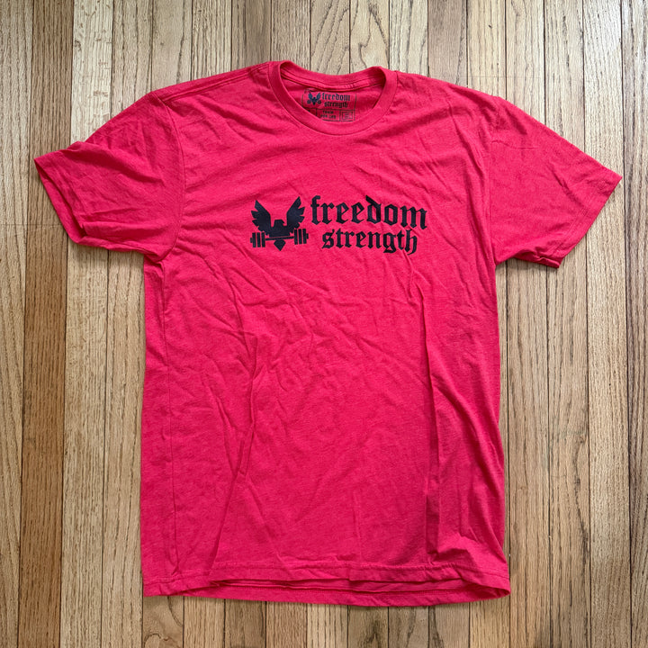 Red t-shirt with &