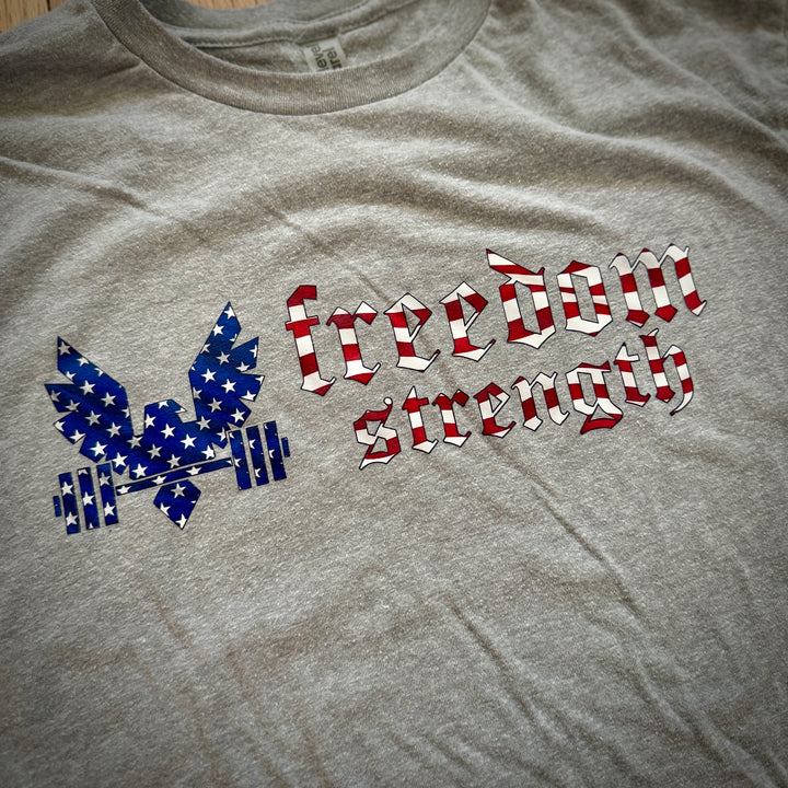 Freedom Strength Flag Logo T-shirt